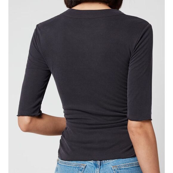 Intimately Free People OB1060305 Women's Sz S Black Talk To Me T-Shirt - Picture 7 of 7